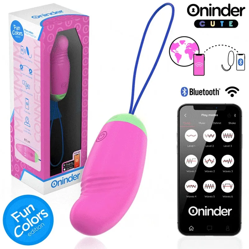 Love Pleasure Vibro-Rotierendes Ei 360° Silikon - Kostenlose Weltweite App von Oninder Cute | Fesselliebe.de