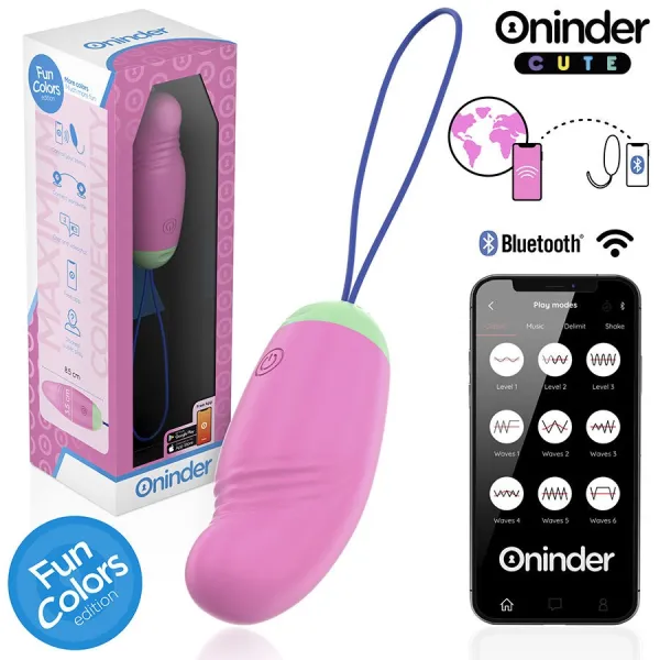 Love Pleasure Vibro-Rotierendes Ei 360° Silikon - Kostenlose Weltweite App von Oninder Cute | Fesselliebe.de