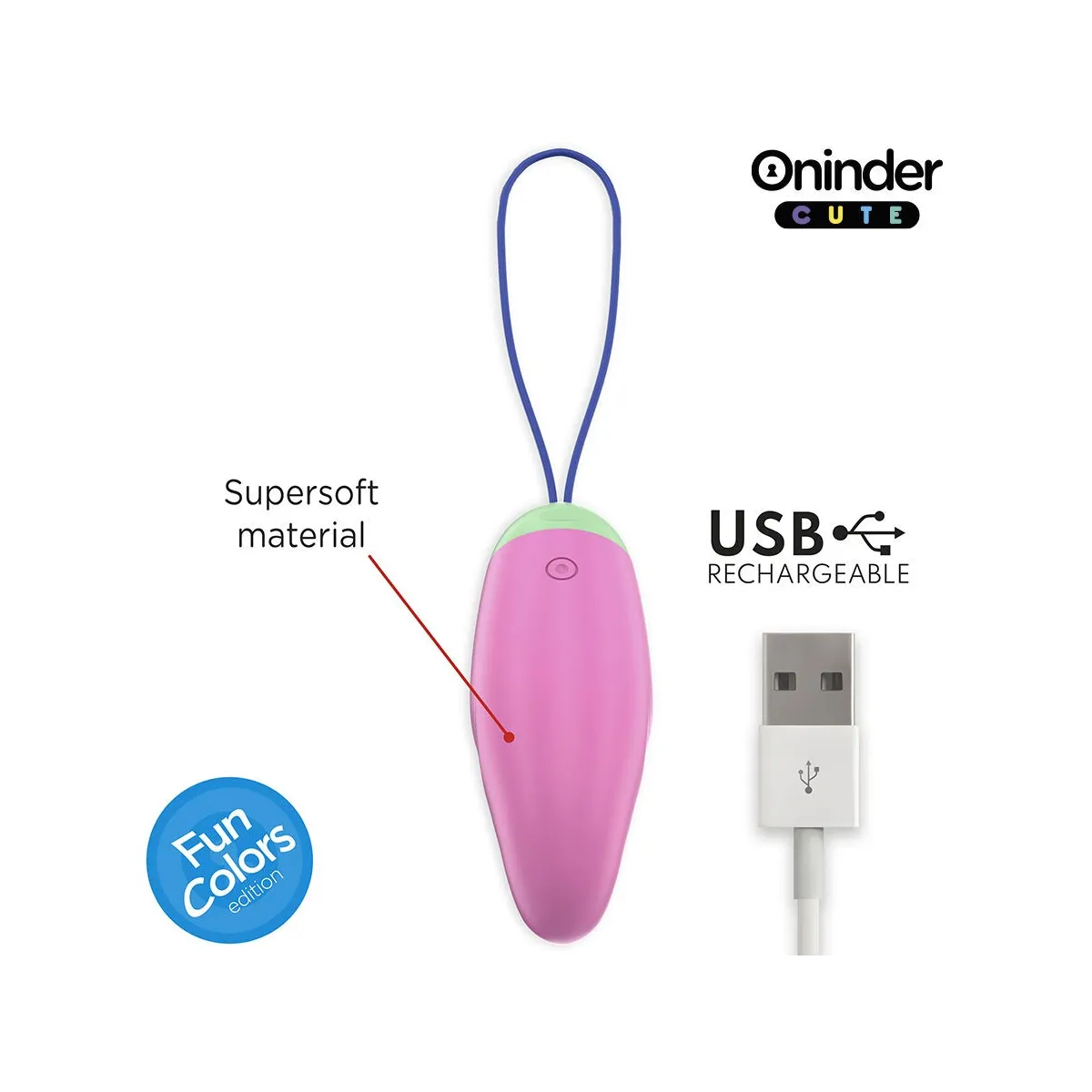 Love Pleasure Vibro-Rotierendes Ei 360° Silikon - Kostenlose Weltweite App von Oninder Cute | Fesselliebe.de