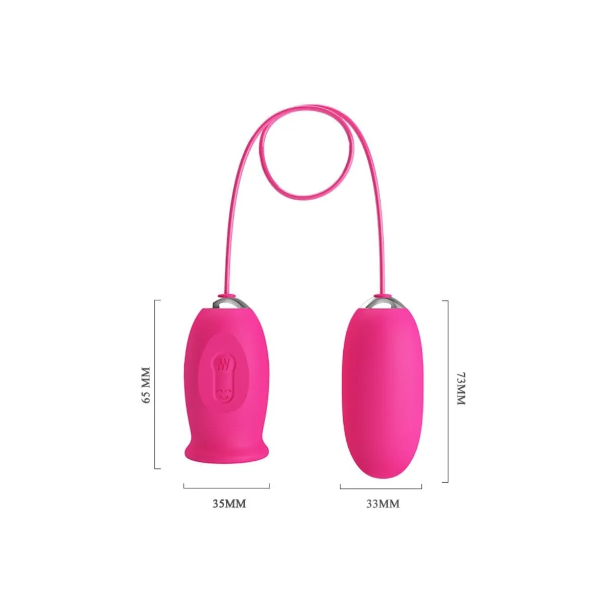 Daisy Vibrierendes Ei + Klitoris Stimulierende Zunge Rosa von Pretty Love | Fesselliebe.de