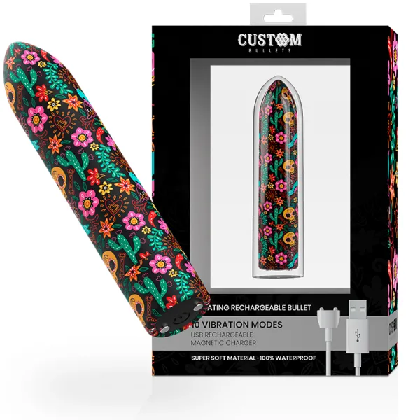 Floral Rechargeable Bullet 10 Intensities von Custom Bullets | Fesselliebe.de