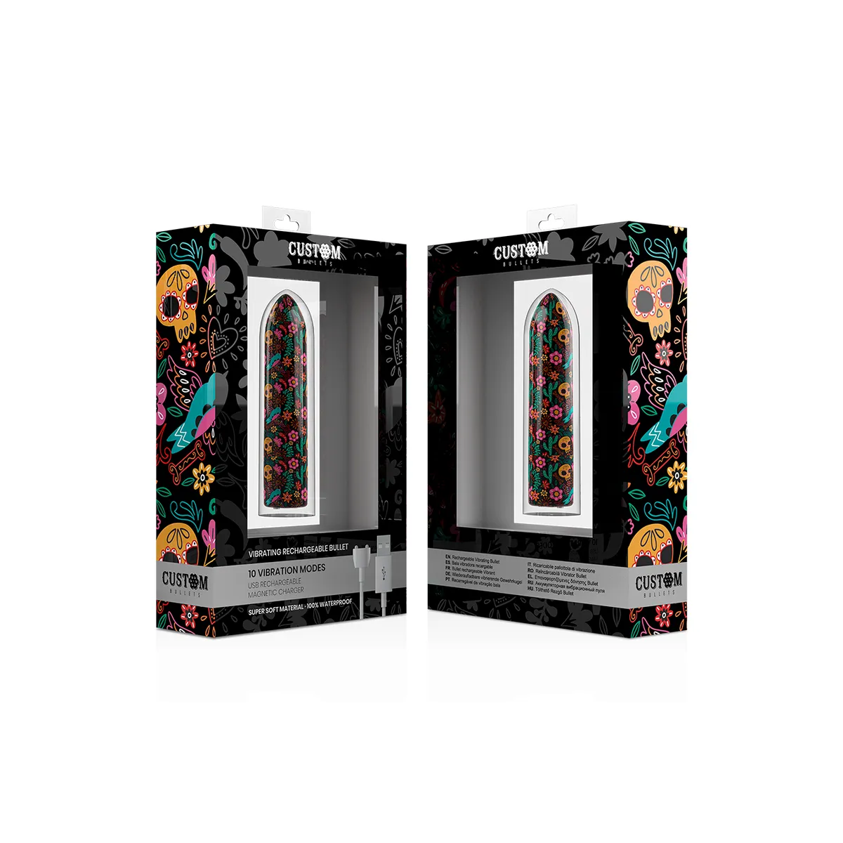 Floral Rechargeable Bullet 10 Intensities von Custom Bullets | Fesselliebe.de