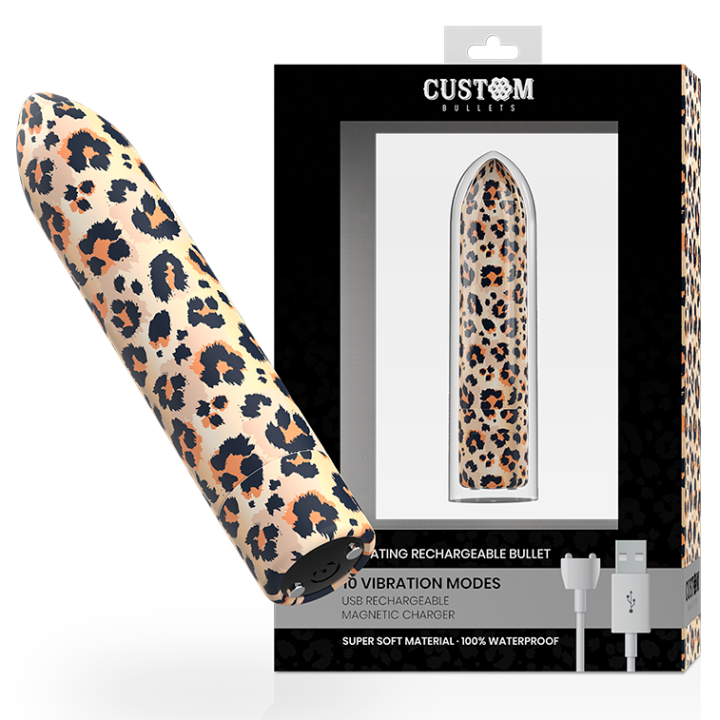 Rechargeable Bullet Leopard 10 Intensities von Custom Bullets | Fesselliebe.de