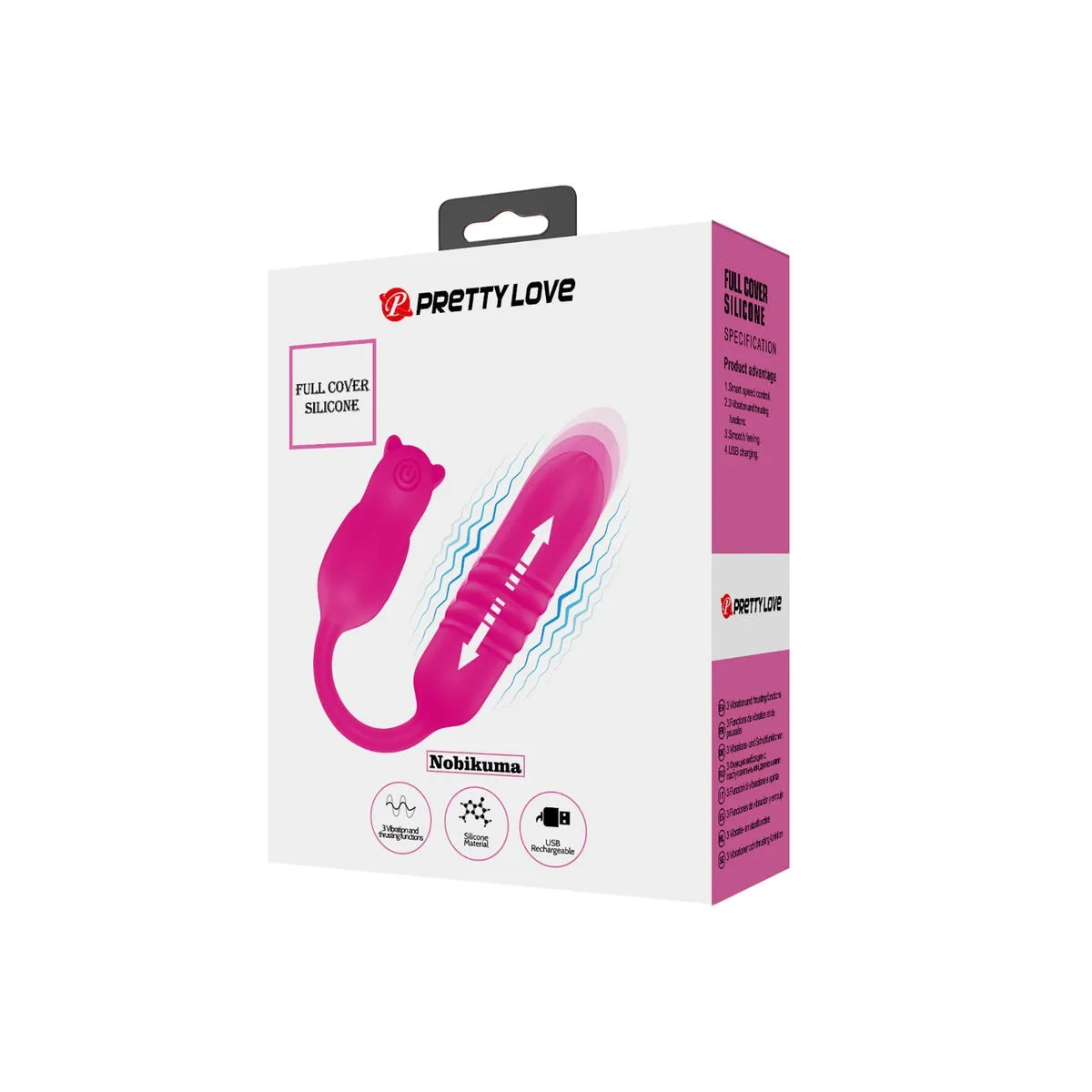 Nobikuma Rosa Silikon-Vibrierbullet von Pretty Love Flirtation | Fesselliebe.de