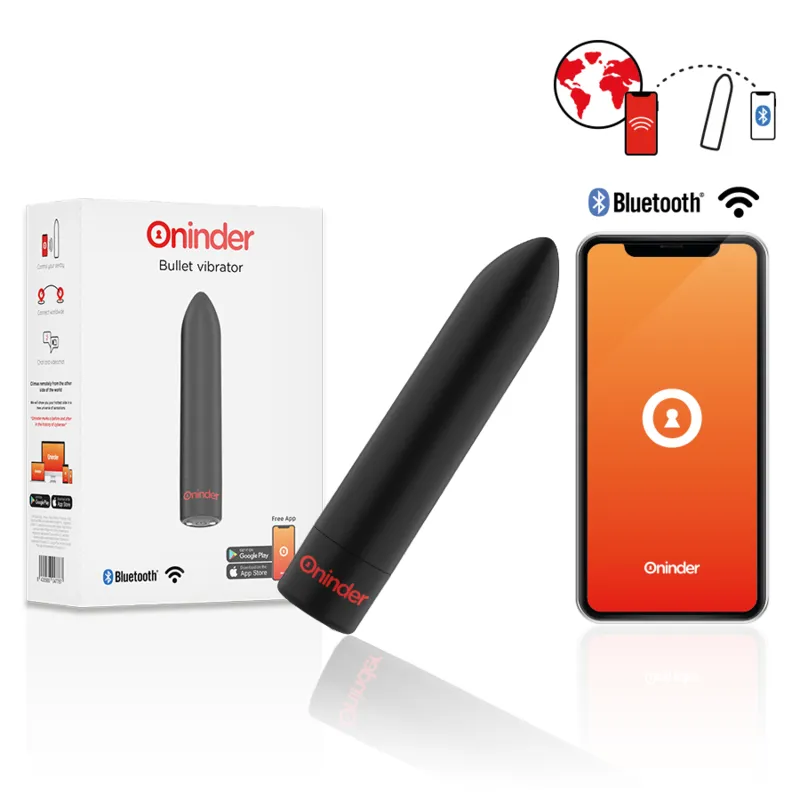 Berlin Bullet Vibrator Schwarz 9 Modi 8,5 X 2 cm - Kostenlose App von Oninder | Fesselliebe.de