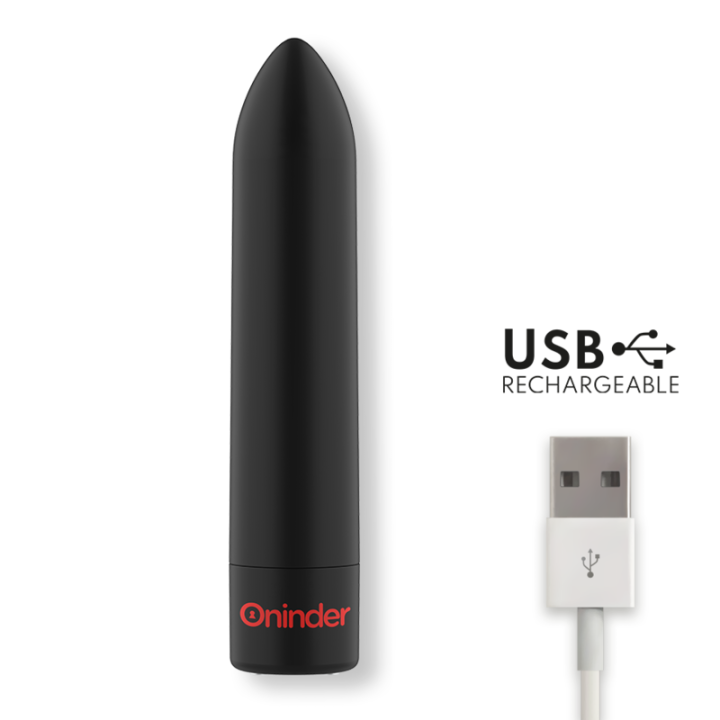 Berlin Bullet Vibrator Schwarz 9 Modi 8,5 X 2 cm - Kostenlose App von Oninder | Fesselliebe.de