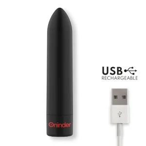 Berlin Bullet Vibrator Schwarz 9 Modi 8,5 X 2 cm - Kostenlose App von Oninder