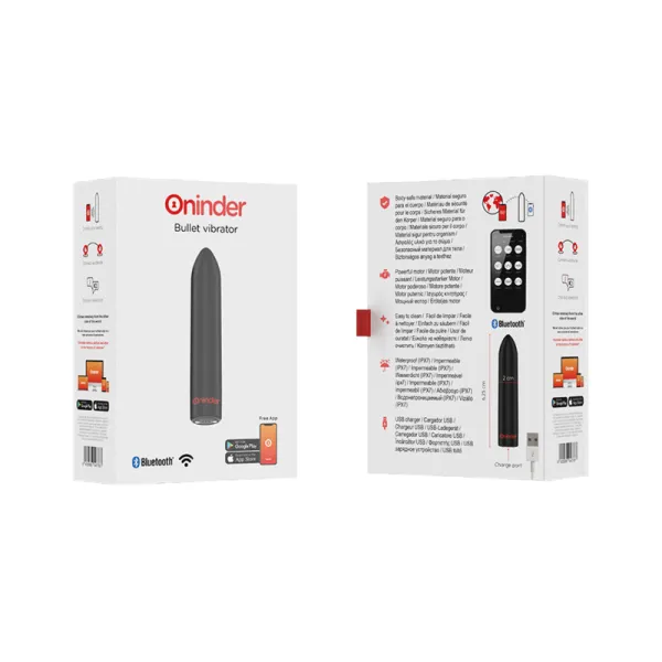 Berlin Bullet Vibrator Schwarz 9 Modi 8,5 X 2 cm - Kostenlose App von Oninder | Fesselliebe.de