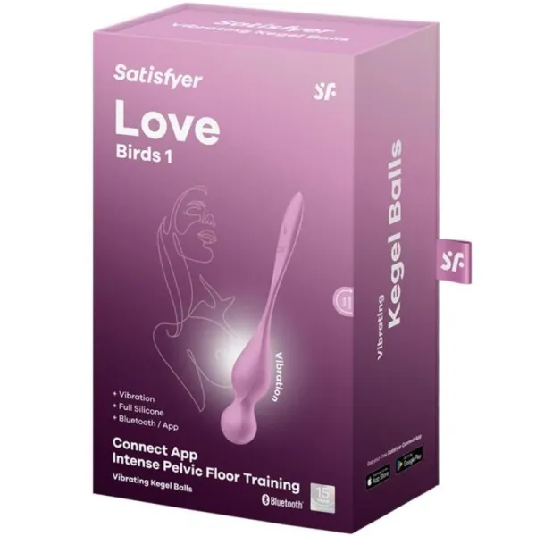 Love Birds Vibrierende Kegel-Kugeln Rosa von Satisfyer Balls | Fesselliebe.de