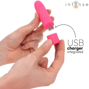 Symone Usb wiederaufladbarer Vibrierender Bullet 8 Vibrationen Rosa 10 X 2,2 cm von Intense Fun