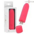 Symone Usb wiederaufladbarer Vibrierender Bullet 8 Vibrationen Rot 10 X 2,2 cm von Intense Fun