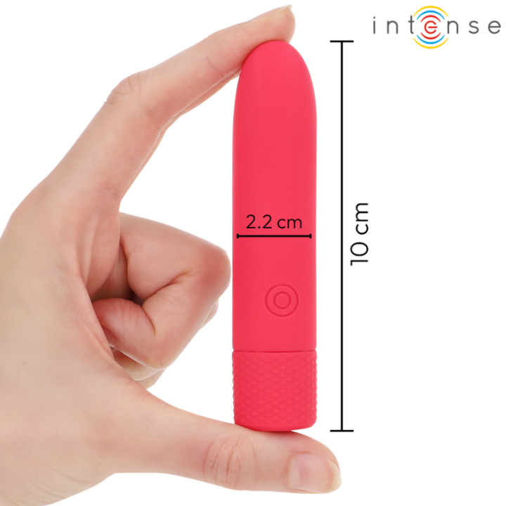 Symone Usb wiederaufladbarer Vibrierender Bullet 8 Vibrationen Rot 10 X 2,2 cm von Intense Fun | Fesselliebe.de
