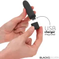 Geri Usb wiederaufladbarer Vibrierender Bullet 8 Vibrationen Schwarz 10 X 2,2 cm von Black&Silver