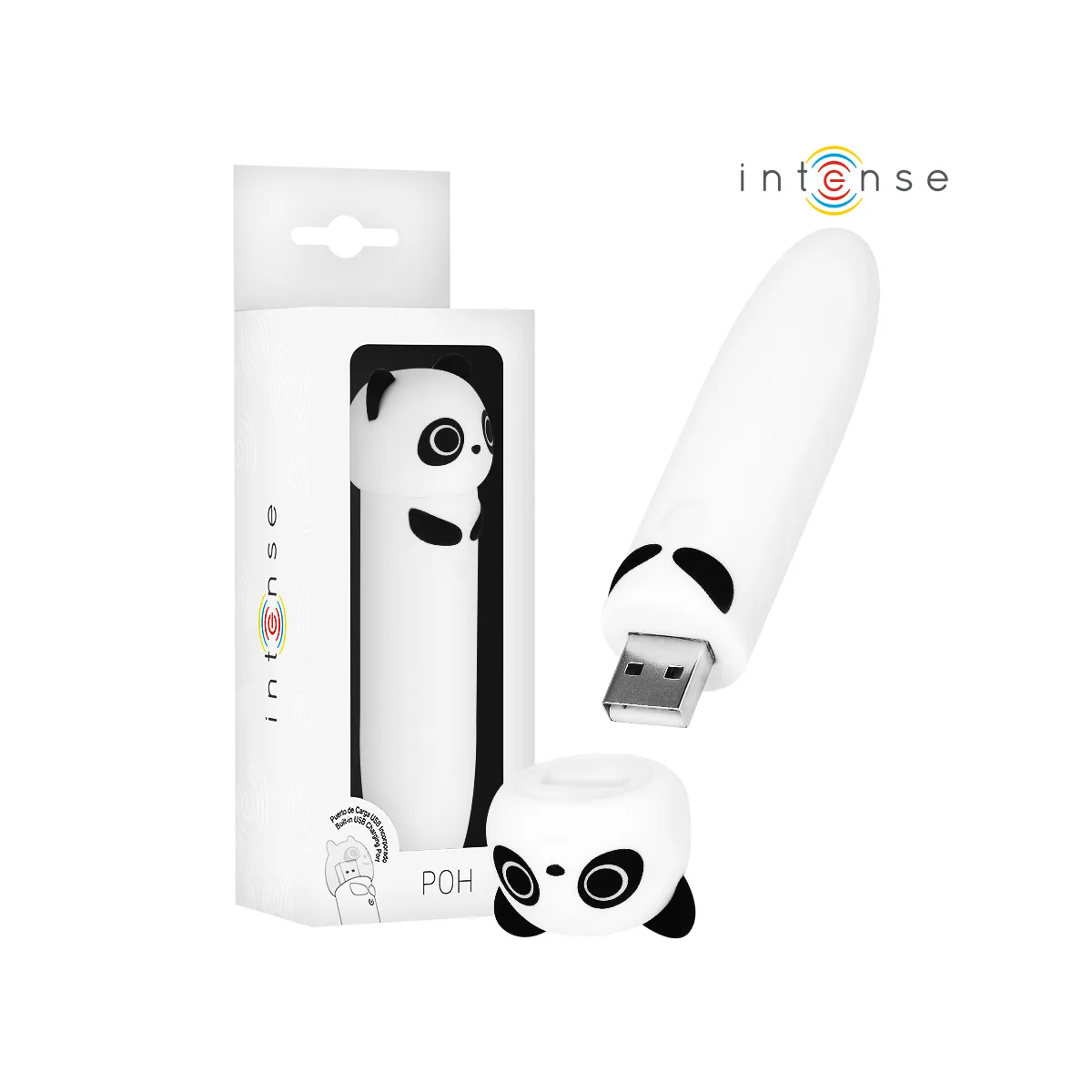 Poh Panda Vibrierender Bullet, Usb wiederaufladbar, 10 X 2,2 cm von Intense Fun | Fesselliebe.de