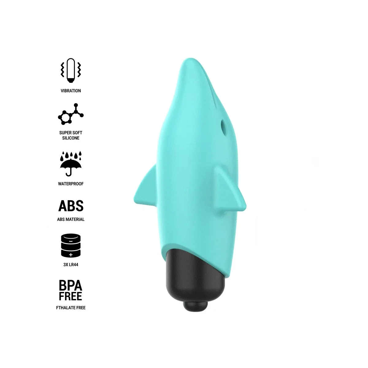 Echo Vibrierendes Bullet Delphin Blau 8 X 4,7 cm von Intense Fun | Fesselliebe.de