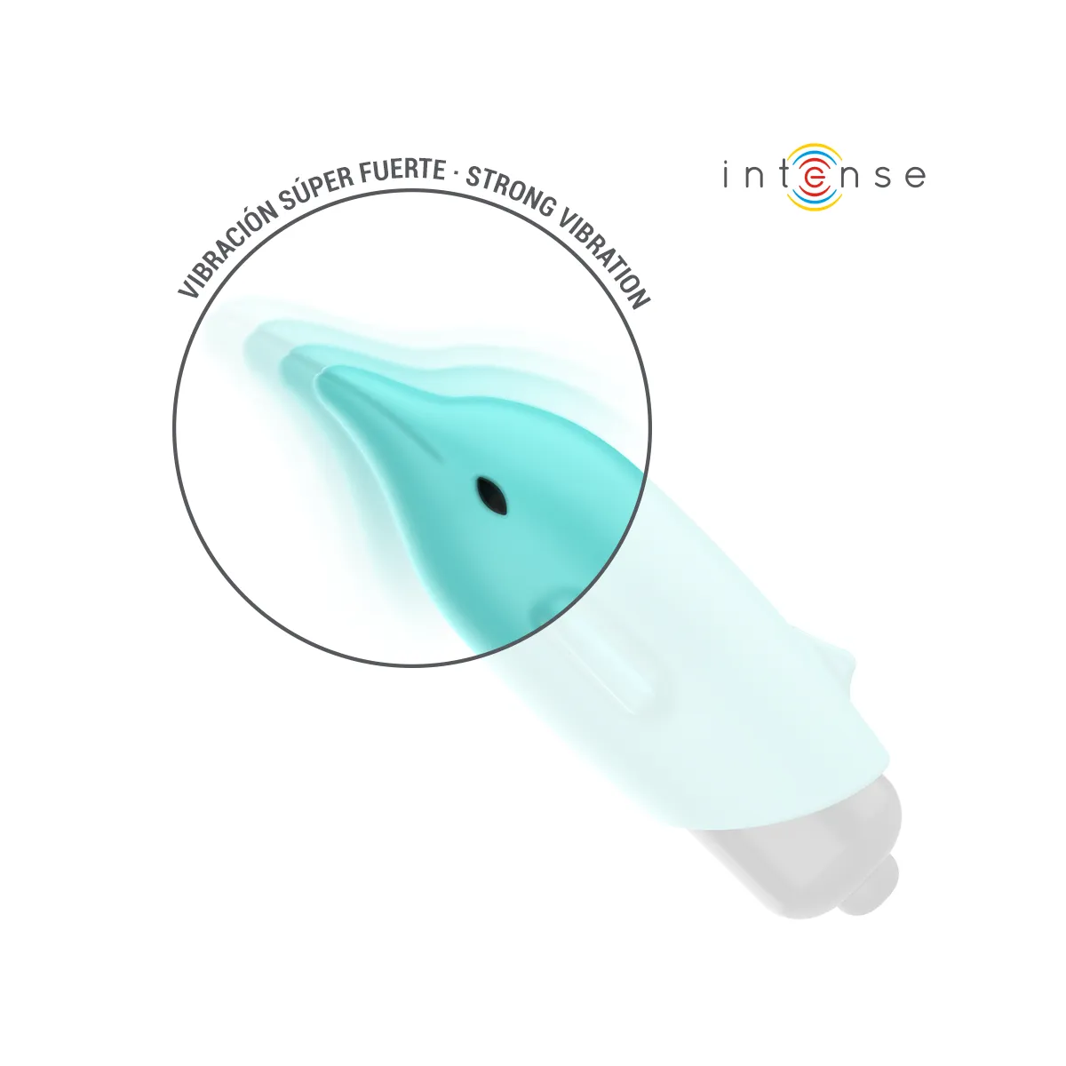 Echo Vibrierendes Bullet Delphin Blau 8 X 4,7 cm von Intense Fun | Fesselliebe.de