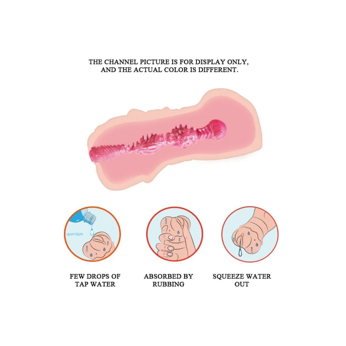 Water Skin Vagina Masturbator mit Vibrierenden Kugeln von Crazy Bull | Fesselliebe.de