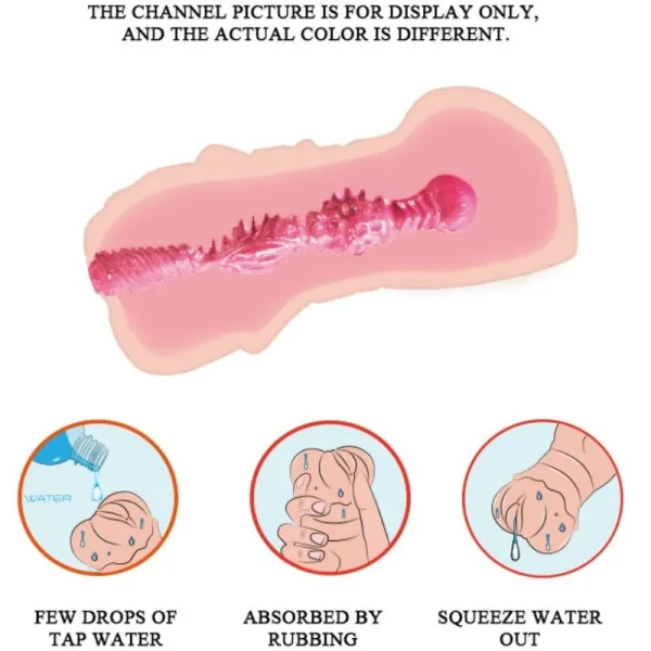 Water Skin Vagina Masturbator mit Vibrierenden Kugeln von Crazy Bull | Fesselliebe.de