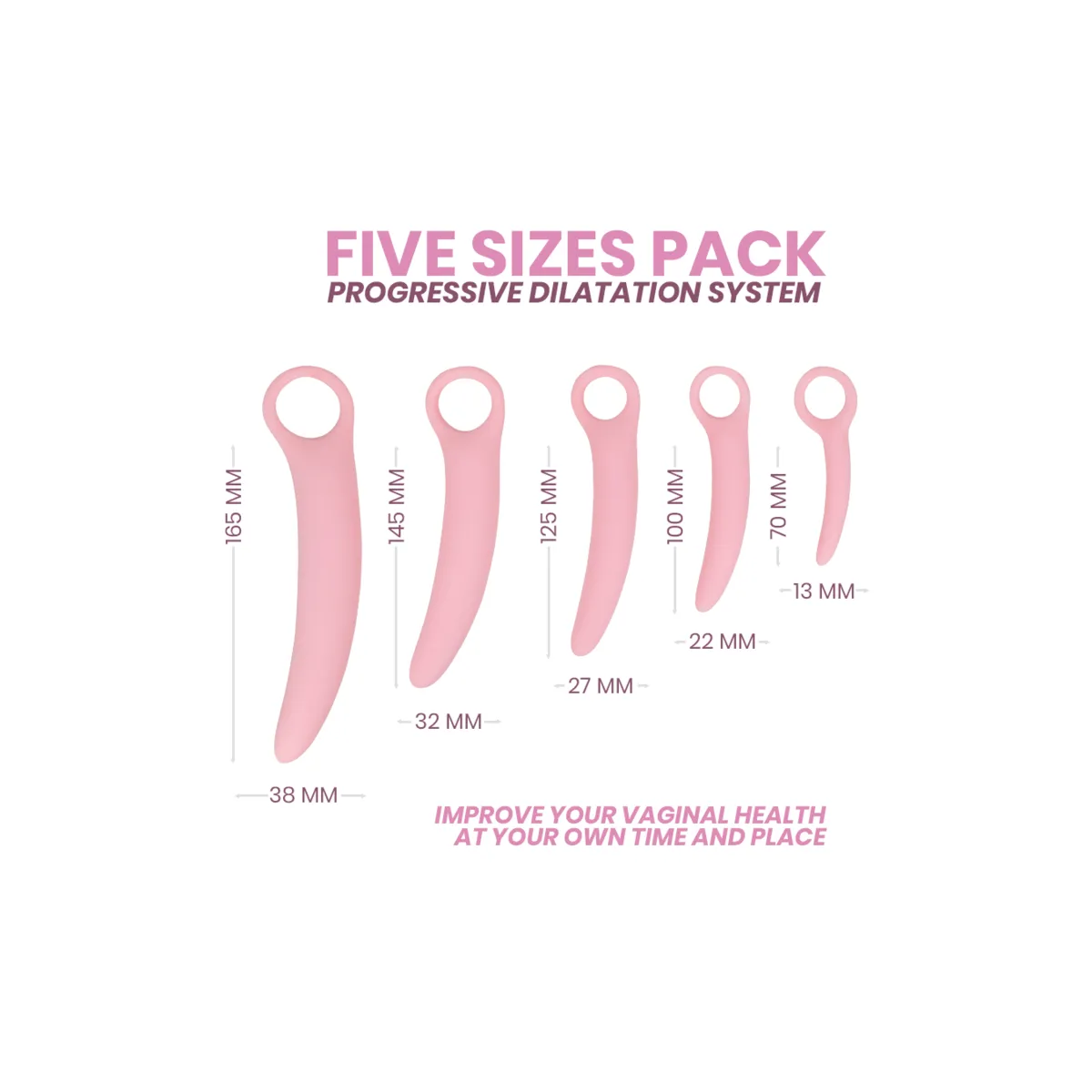 Silikone Dilator 5 Pcs von Intimichic | Fesselliebe.de