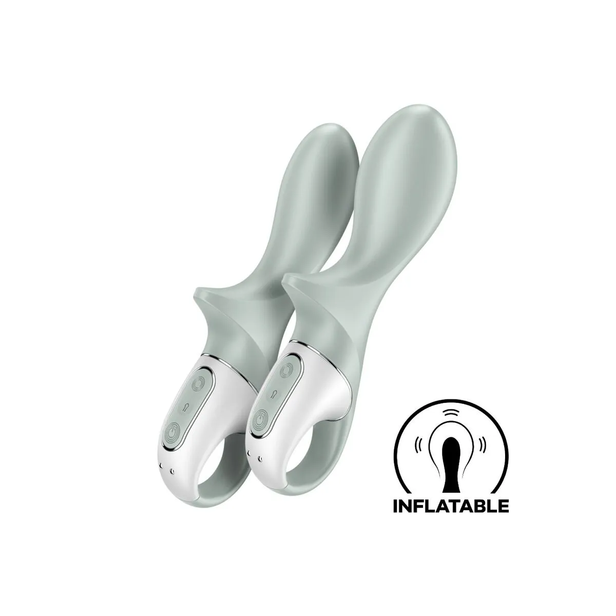 Air Pump Booty 3 aufblasbarer Analvibrator Graugrün von Satisfyer Vibrator | Fesselliebe.de