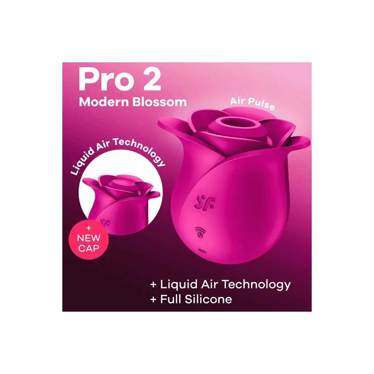 Air Pulse Pro 2 Moderner Blossom Vibrator von Satisfyer Air Pulse | Fesselliebe.de