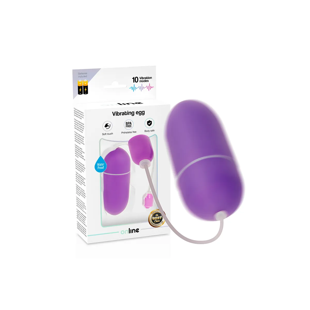 Wasserdichtes Vibrationsei In Flieder von Online | Fesselliebe.de