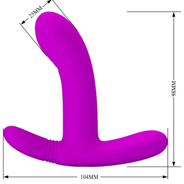 Geri Klitoris Massager Rosa mit Fernbedienung von Pretty Love Flirtation | Fesselliebe.de