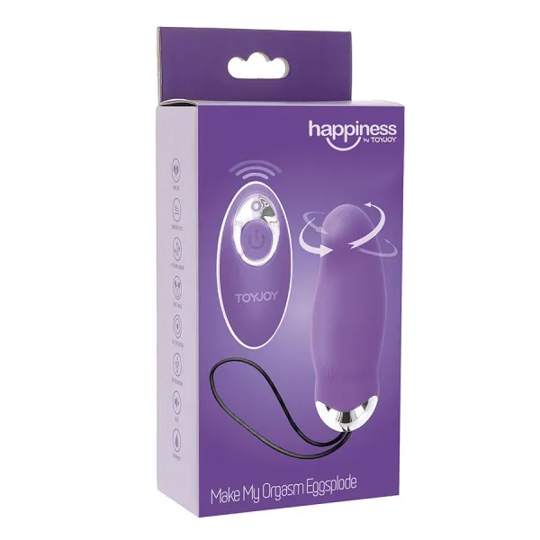 Happiness My Orgasm Eggsplode Lila Vibrator mit Fernbedienung von Toyjoy | Fesselliebe.de