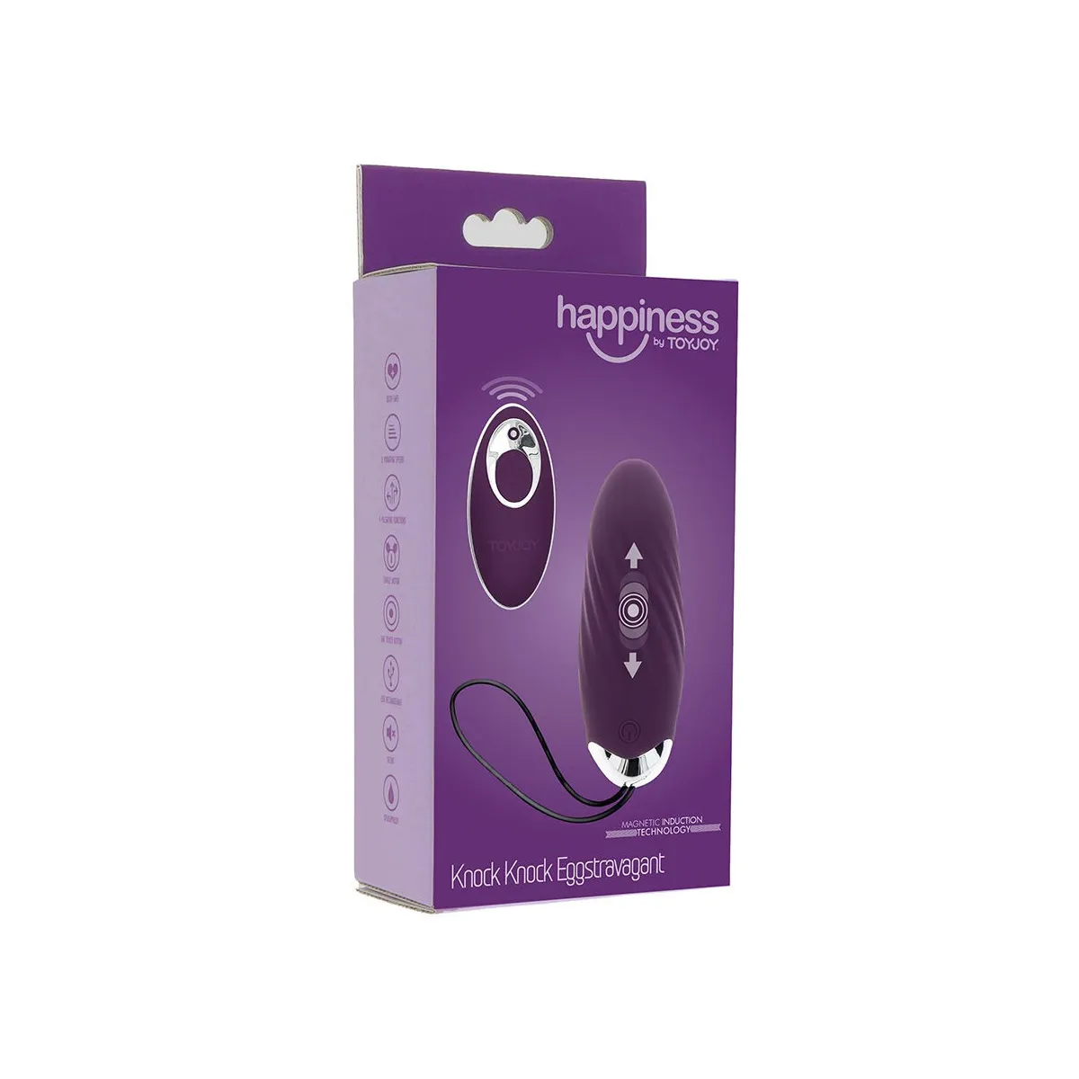 Happiness Knock Knock Eggstavagant Vibrator mit Fernbedienung Lila von Toyjoy | Fesselliebe.de