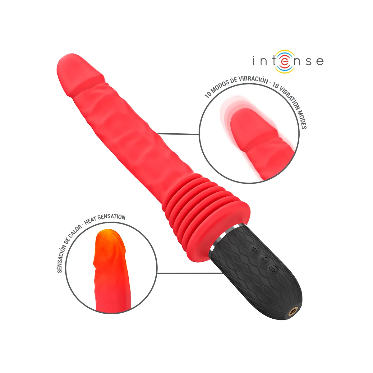 Cynthia mit Fernbedienungs-Stossvibrator mit Wärmefunktion von Intense Fun | Fesselliebe.de