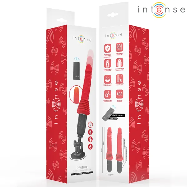 Cynthia mit Fernbedienungs-Stossvibrator mit Wärmefunktion von Intense Fun | Fesselliebe.de