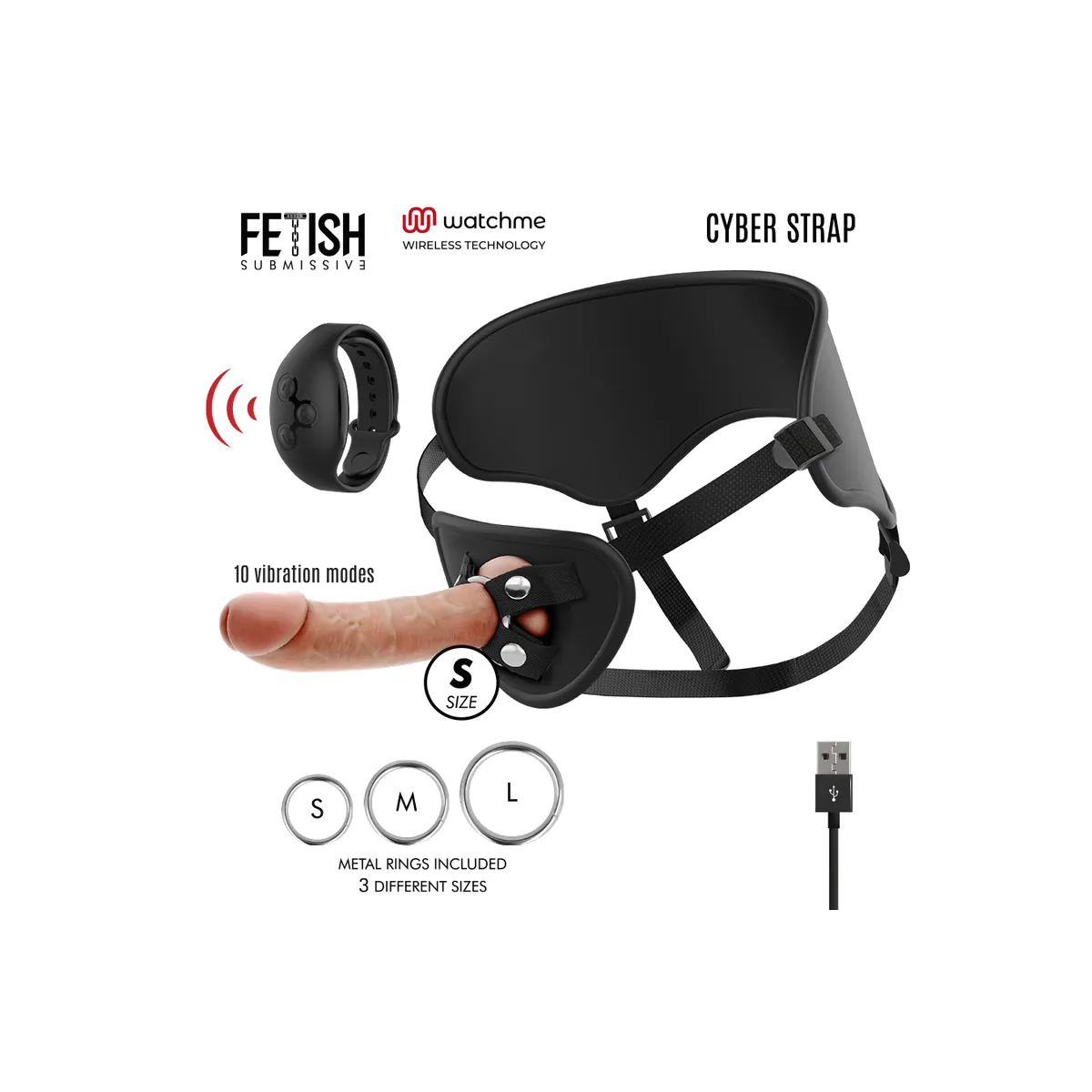 Harness mit Fernbedienungs-Dildo-Uhren-Technologie von Cyber Strap | Fesselliebe.de