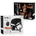 Harness mit Dildo- und Bullet-Fernbedienungs-Watchme-L-Technologie von Fetish Submissive