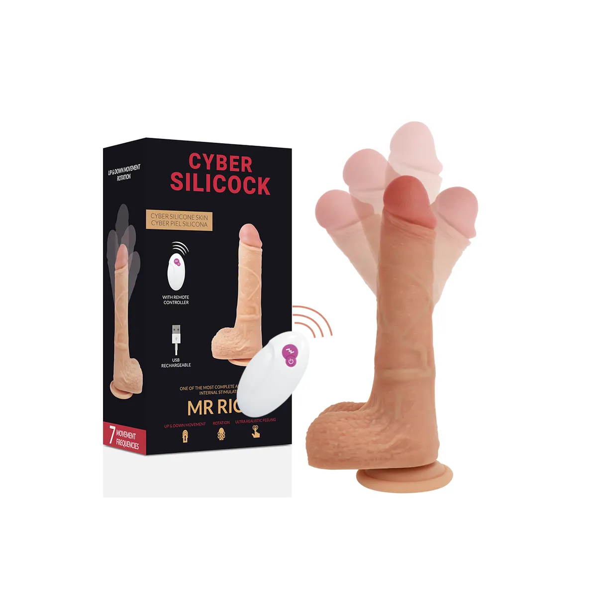 Fernbedienung Realistisch Mr Rick 20,9 cm -O- 4 cm von Cyber Silicock | Fesselliebe.de