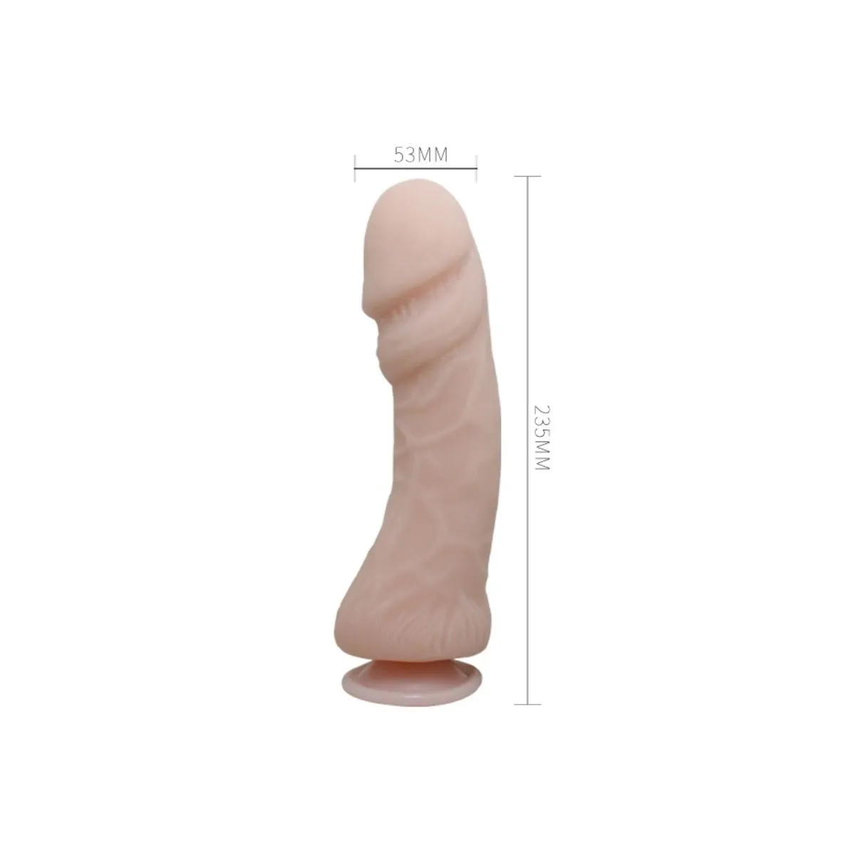 der Grosse Penisdildo mit natürlicher Vibration 23,5 cm von Baile | Fesselliebe.de