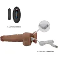 Jonathan Silikondildo 3 Vibrationen + 3 Einführmassnahmen mit Fernbedienung 21 cm von Pretty Love High Grade