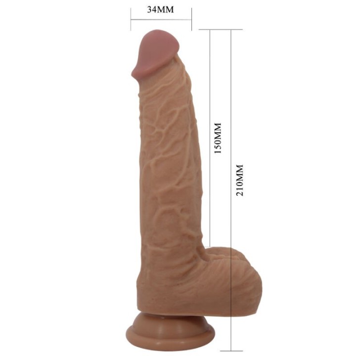 Jonathan Silikondildo 3 Vibrationen + 3 Einführmassnahmen mit Fernbedienung 21 cm von Pretty Love High Grade | Fesselliebe.de