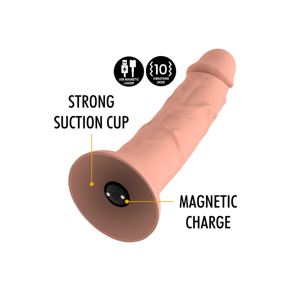 Asher Original Dildo M - Vibrator Kompatibel mit Watchme Wireless Technology von Mythology Fantasy Dildo | Fesselliebe.de