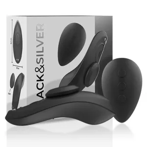 Preston wiederaufladbarer Silikon-Vibrator-Pantie Schwarz von Black&Silver | Fesselliebe.de
