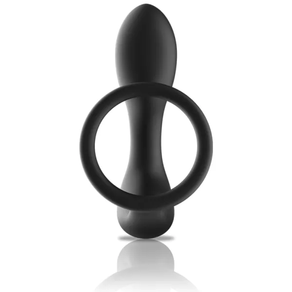 Analmassager mit Fernbedienung, wiederaufladbares Silikon Schwarz von Black&Silver | Fesselliebe.de