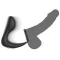 Analmassager mit Fernbedienung, wiederaufladbares Silikon Schwarz von Black&Silver