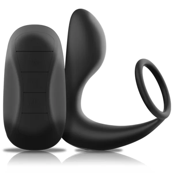Analmassager mit Fernbedienung, wiederaufladbares Silikon Schwarz von Black&Silver | Fesselliebe.de