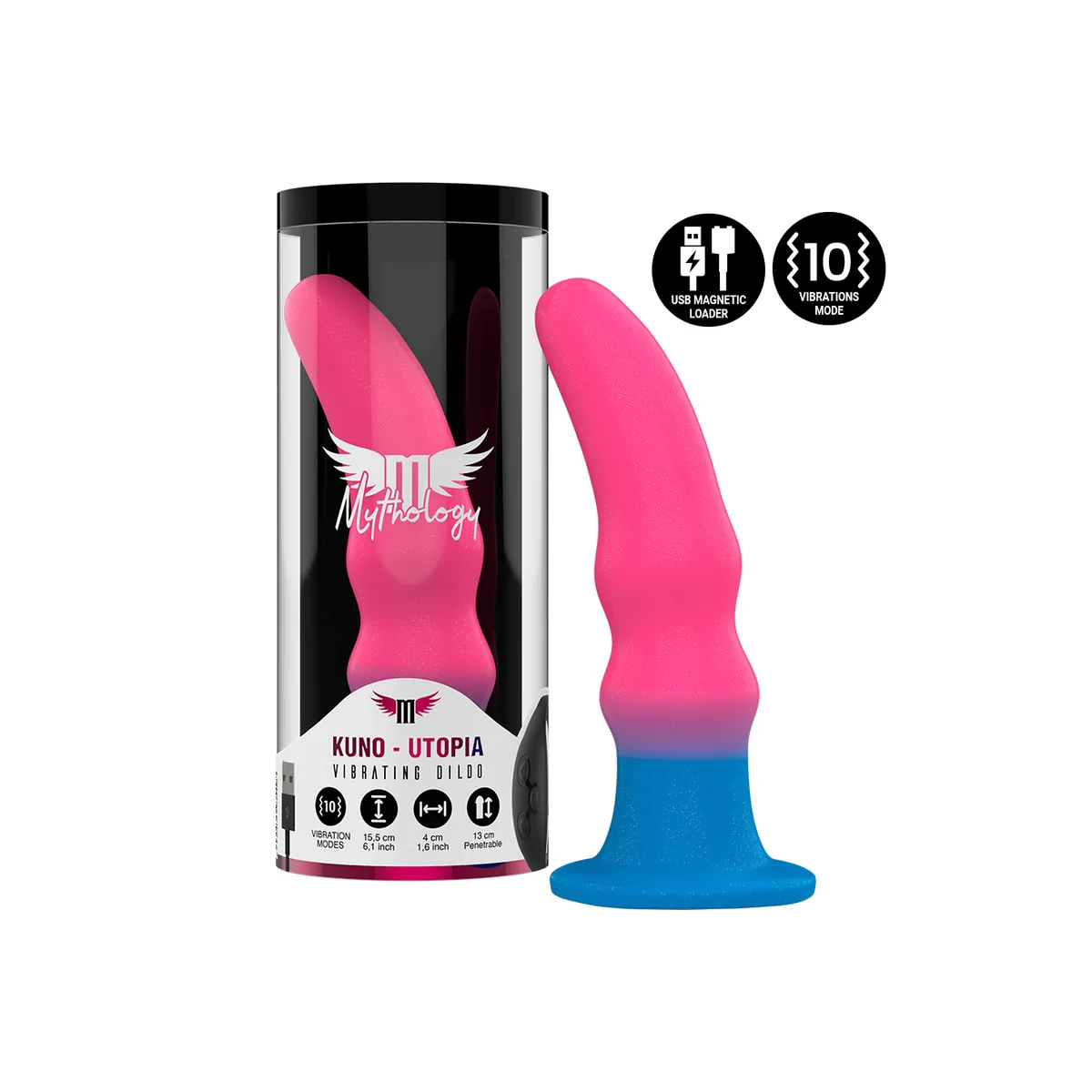 Kuno Utopia Dildo M - Vibrator Kompatibel mit Watchme Wireless Technology von Mythology Fantasy Dildo | Fesselliebe.de