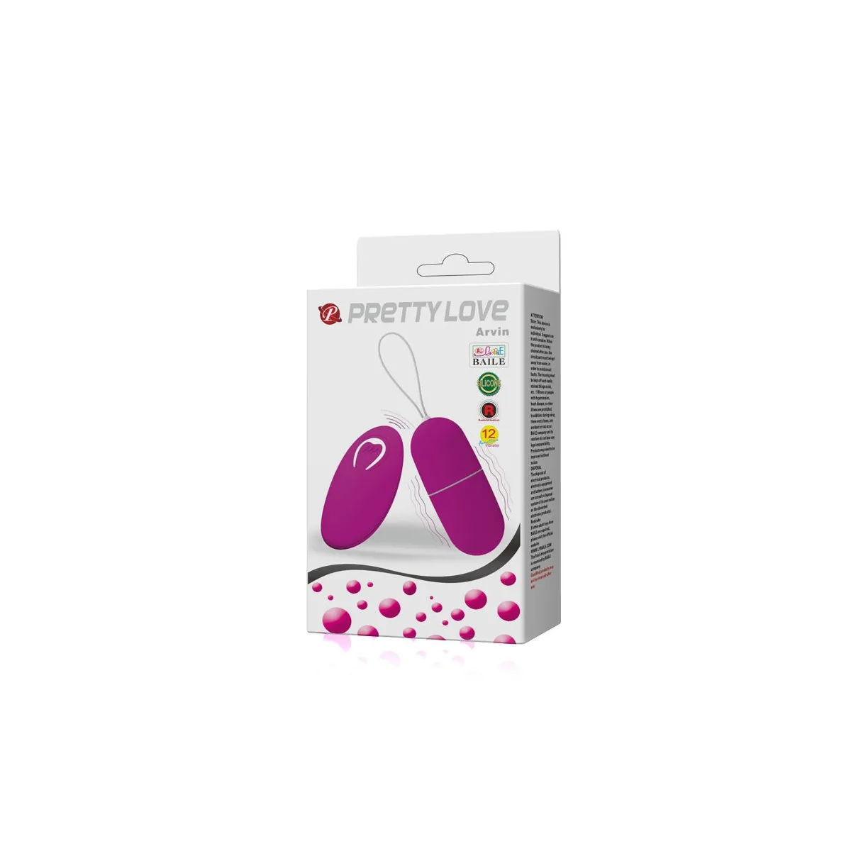 Arvin Vibrierendes Ei mit Fernbedienung 12v von Pretty Love Flirtation | Fesselliebe.de