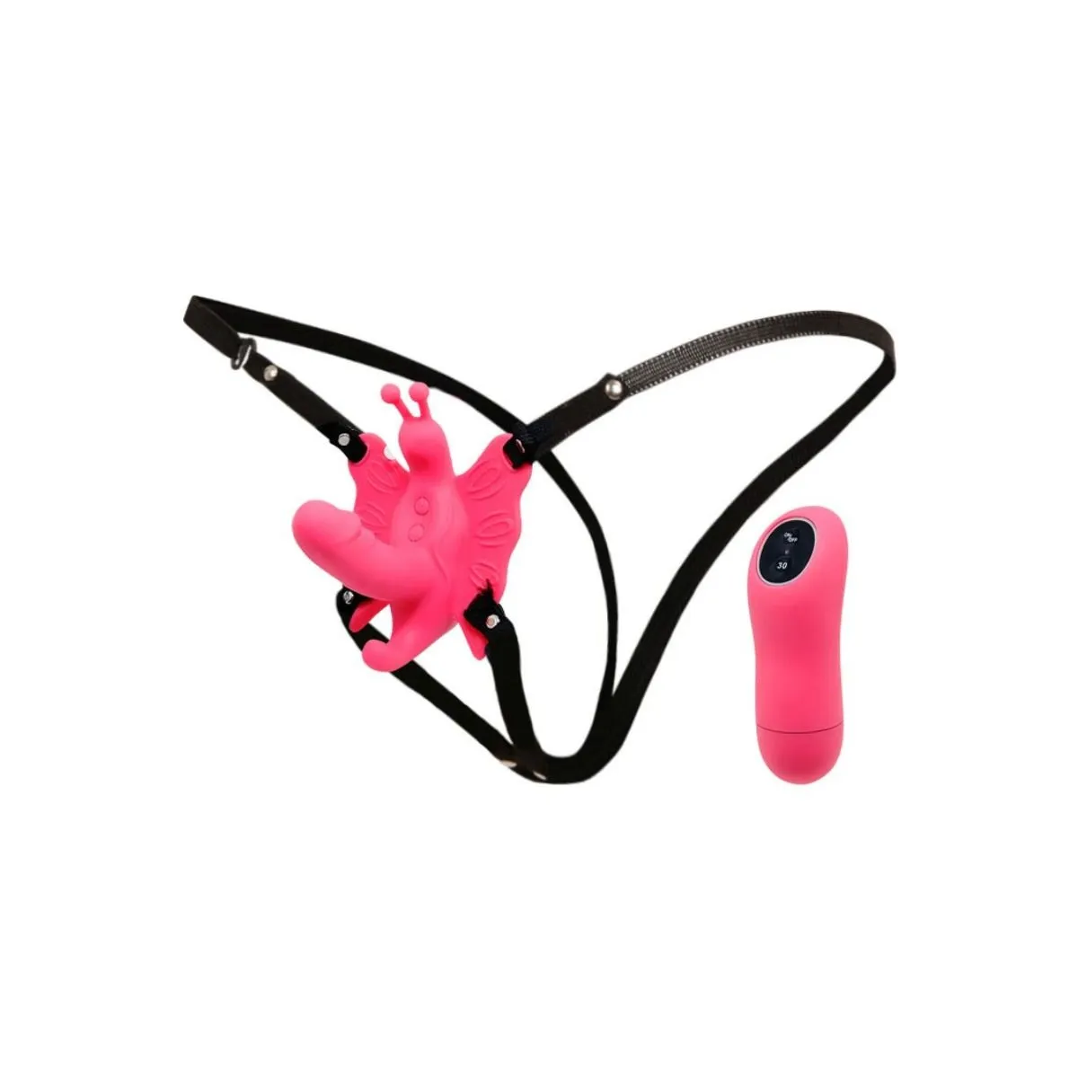 Ultra Leidenschaftliches Schmetterlingsgeschirr mit Fernbedienung von Baile Stimulating | Fesselliebe.de