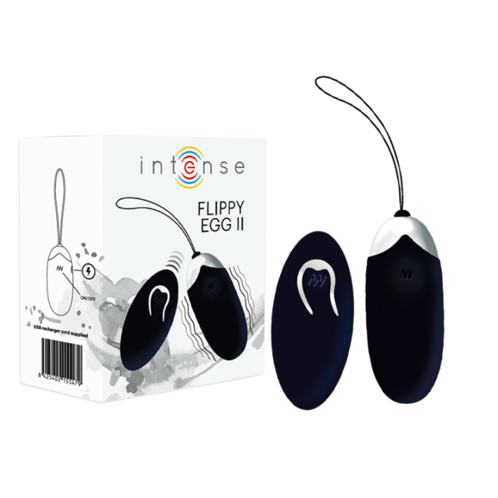 Flippy Ii Vibrierendes Ei mit Fernbedienung Schwarz von Intense Couples Toys | Fesselliebe.de