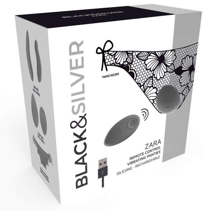 Zara-Stimulator mit Fernbedienung und Kostenlosem Höschen von Black&Silver | Fesselliebe.de