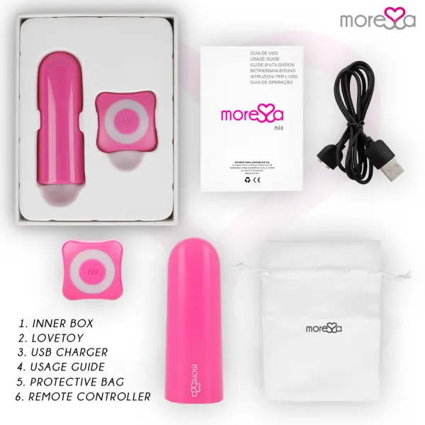 Nix Vibrator mit Fernbedienung Rosa von Moressa | Fesselliebe.de