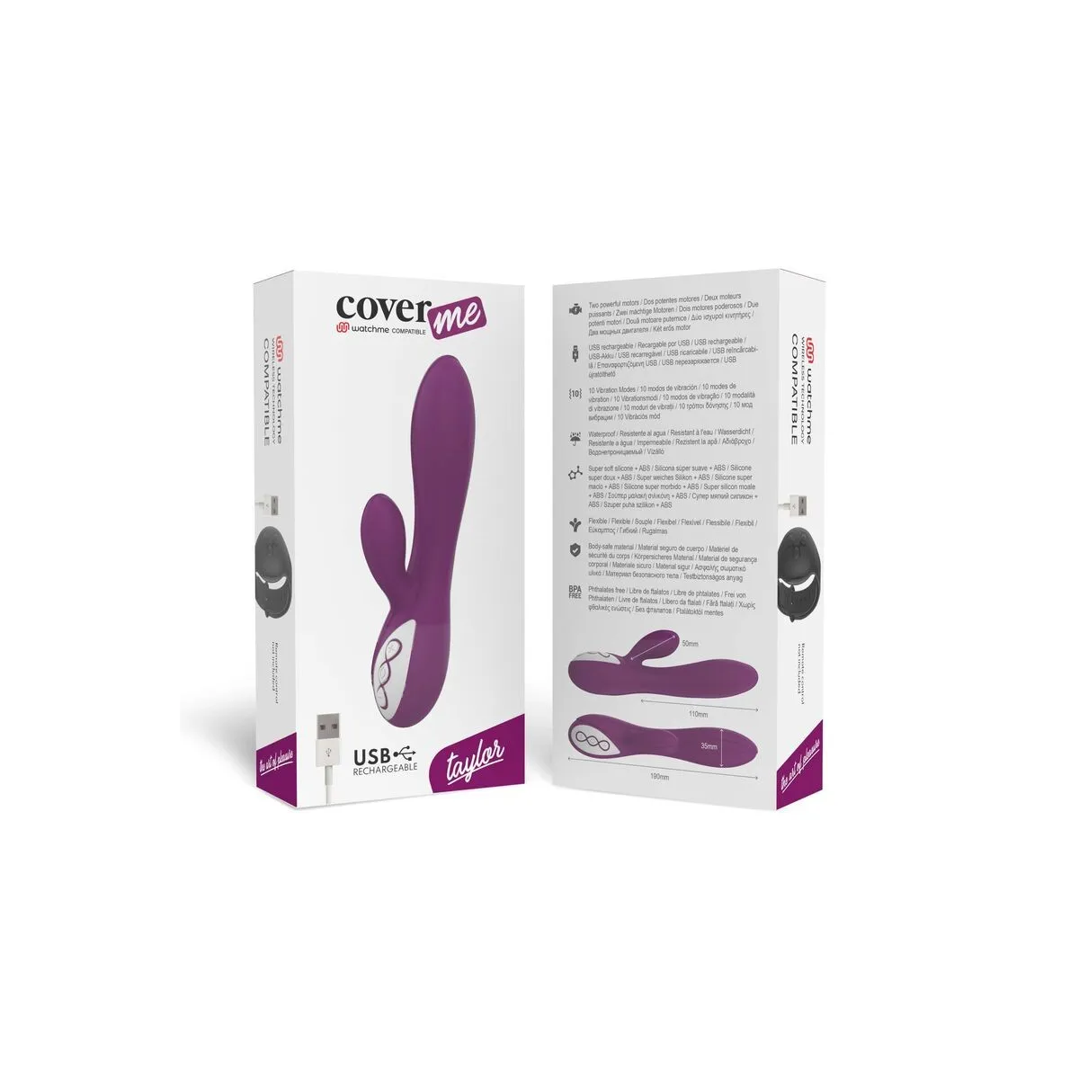 Taylor-Vibrator, Kompatibel mit der Wireless-Technologie von Watchme von Coverme | Fesselliebe.de