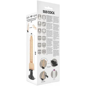 Realistischer Vibrator mit Fernbedienung natürlich mit Hoden 19,5 cm -O- 4 cm von Basecock